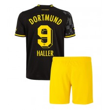 Borussia Dortmund Sebastien Haller #9 Bortaställ Barn 2022-23 Korta ärmar (+ Korta byxor)